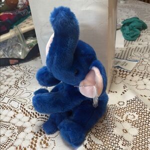 Ty Beanie Buddy Peanut The Elephant - Royal Blue
